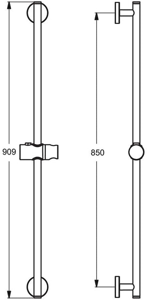 Ideal Standard Idealrain B9422AA Shower Bar 900 mm Chrome