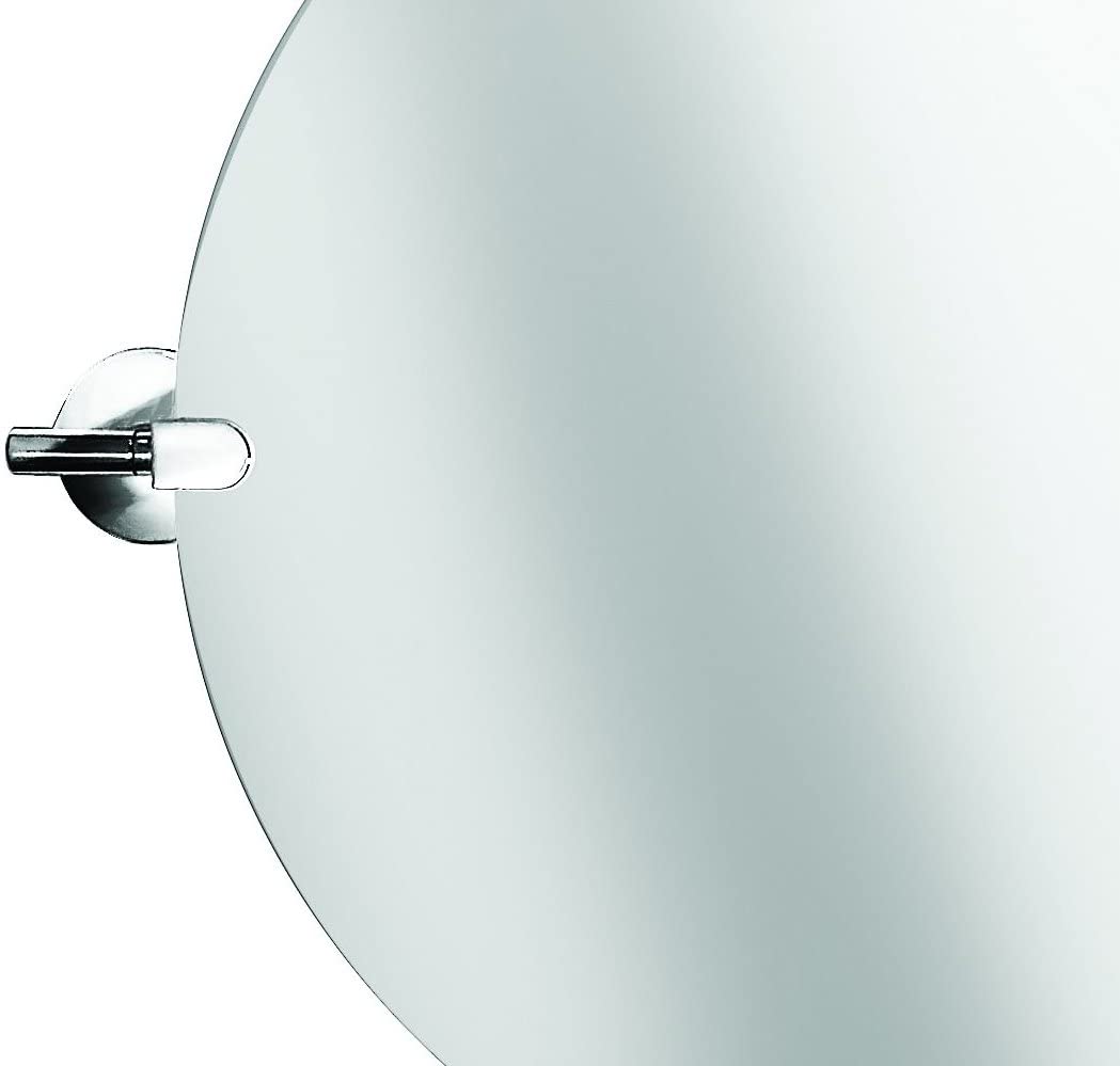 Croydex Hampstead Wall Mounted Mirror with Zinc Alloy Construction, Chrome