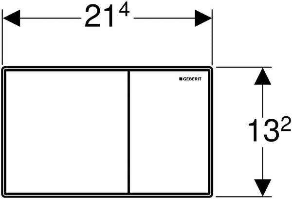 Geberit Sigma 60í«ÌÎ_Actuator Plate, Brushed Chrome, 115.640. GH. 1