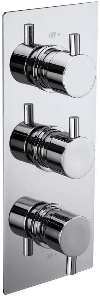 Synergy Triple Concealed Chrome Round 2 Way Diverter Shower Valve