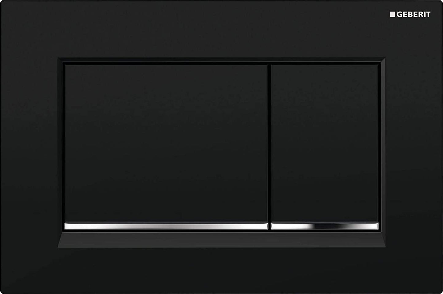 Geberit OMEGA30 115080KH1 Dual-Flow Flush Panel, High-Gloss Chrome/Silk Gloss/High Gloss