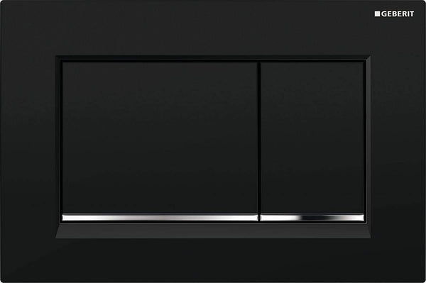 Geberit OMEGA30 115080KH1 Dual-Flow Flush Panel, High-Gloss Chrome/Silk Gloss/High Gloss