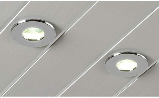 Arley White Gloss & Silver Strip Ceiling & Wall Panel - 5 Per Pack