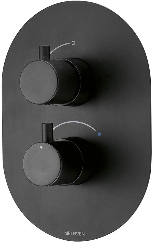 Methven Kaha Concealed Mixer Valve (Single Outlet) (Matte Black)