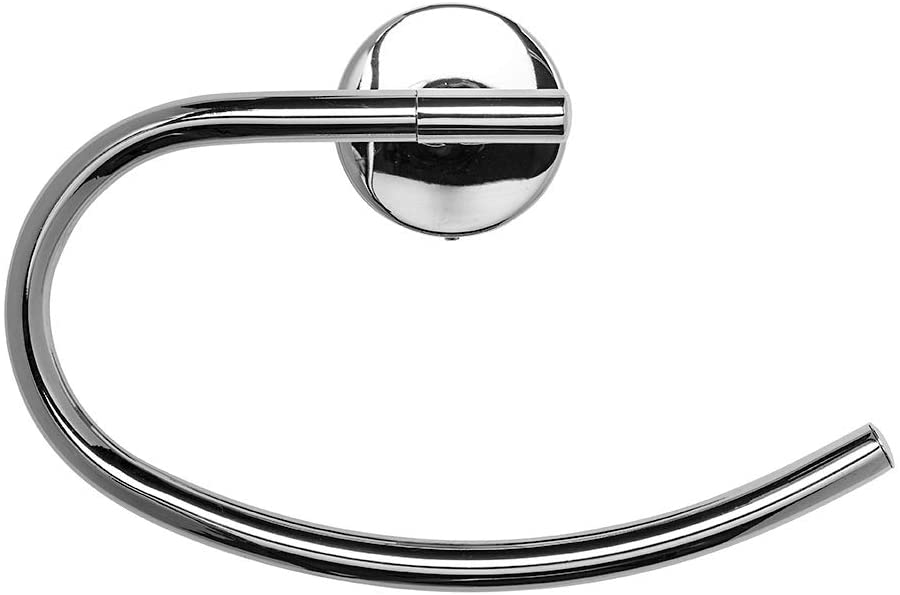 Croydex Hampstead Wall Mounted Towel Ring with Zinc Alloy Construction, Chrome