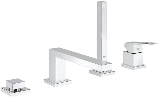GROHE 19897001 Eurocube 4-Hole Single-Lever Bathtub Mixer Tap Chrome