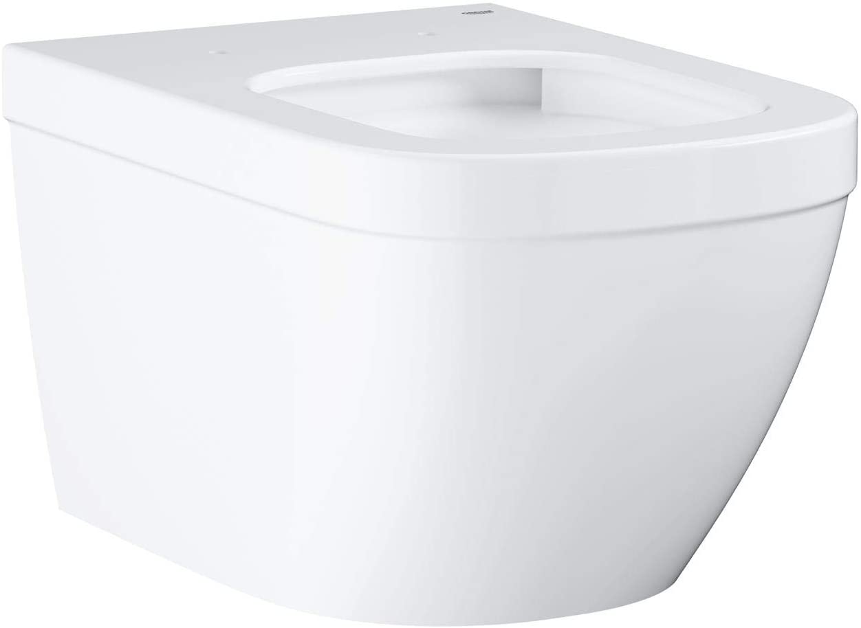 Grohe Euro Ceramic 3932800H Wall-Mounted Deep Flush Toilet with PureGuard Lotus Effect and PowerFlush White