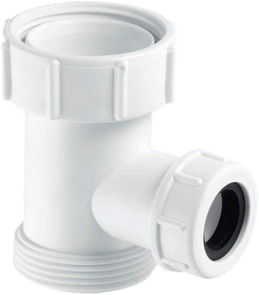McAlpine Flush Pipe Tee Piece for WC Overflow V33S-22