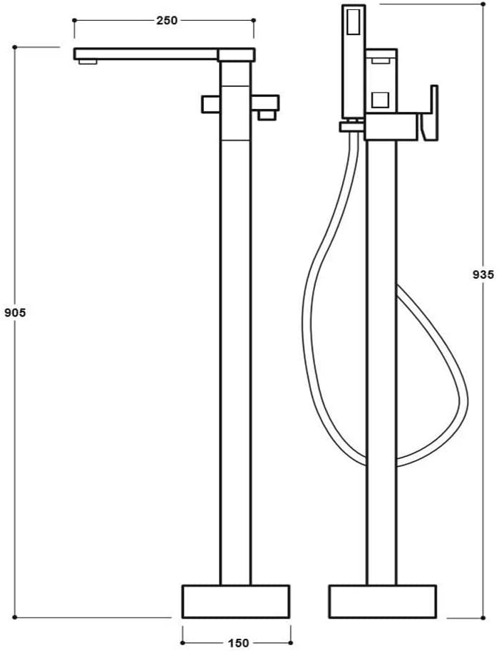 Synergy Tec Studio EB Freestanding Bath Shower Mixer