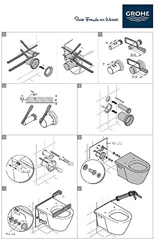 Grohe ‰ۡóÁÌÎ̝ÌÎ̥ Recessed Cistern ‰ۡóÁÌÎ̝ÌÎ̥ Rapid SLX 3-in-1 Toilet 6 L 1.13 m (Ref 39598000)