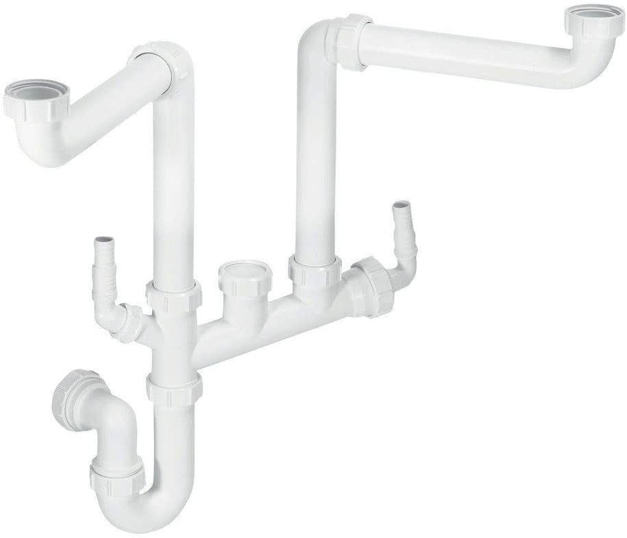 Mcalpine 2 Bowl Kitchen Space Saving Plumbing Kit SSK2