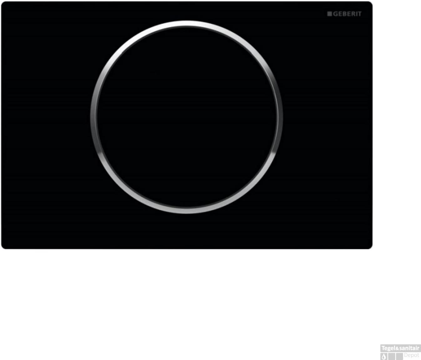 Geberit 115.758. KM. 5í«ÌÎ_Sigma10, Plastic, Black/Bright Chrome/Black