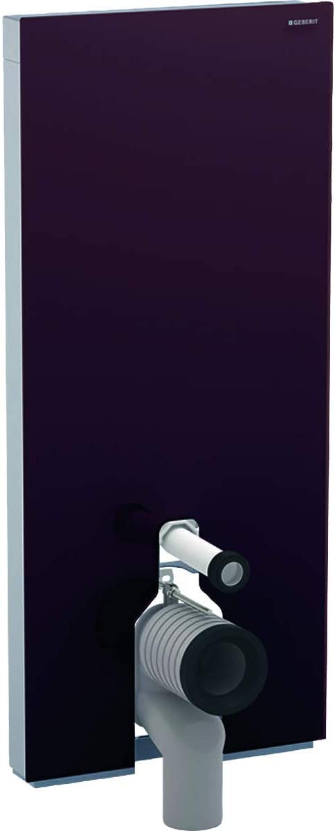 Geberit Monolith PLUS sanitary module for free-standing WC, 114cm, water connection at rear, centric, with connection bend, colour: Glass sand - 131.233.TG.5