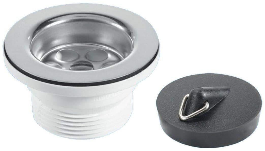 McAlpine 1̴_" Centre Pin Bath Waste with Plug BSW10P