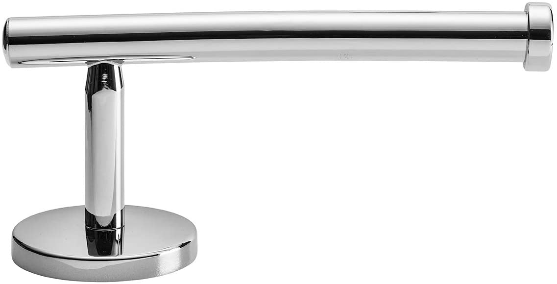 Croydex Hampstead Wall Mounted Toilet Roll Holder with Zinc Alloy Construction, Chrome