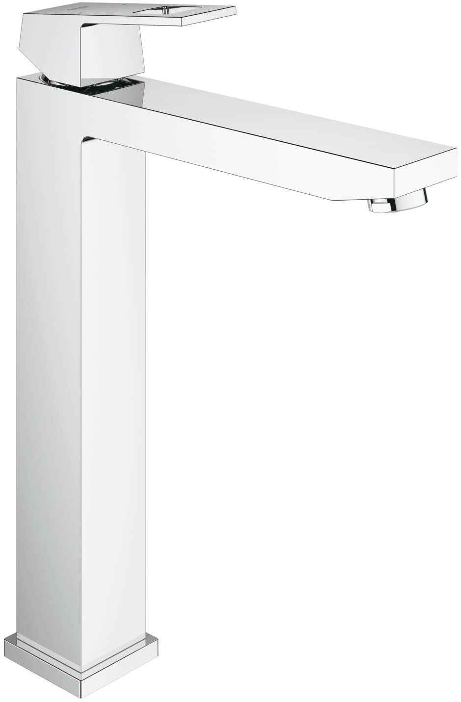 GROHE 23137000 Eurocube Pillar Tap (Smooth Body, Short Spout and Ecojoy)