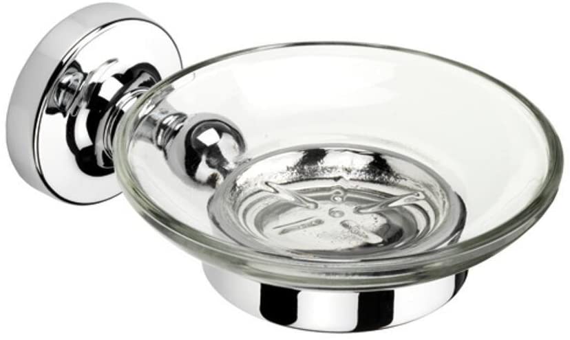 Croydex Worcester Soap Dish and Holder, Chrome