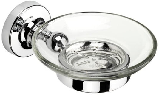 Croydex Worcester Soap Dish and Holder, Chrome