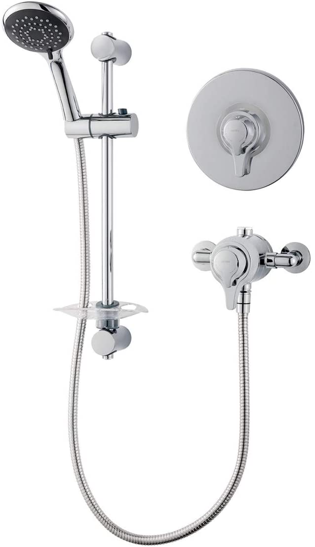 Triton Eden Mixer Shower Exposed or Concealed Chrome Lever Controls UNEDTHCM