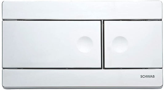 Fluidmaster Schwab Line 360161 Dual-Flush Flushing Plate Gloss Chrome