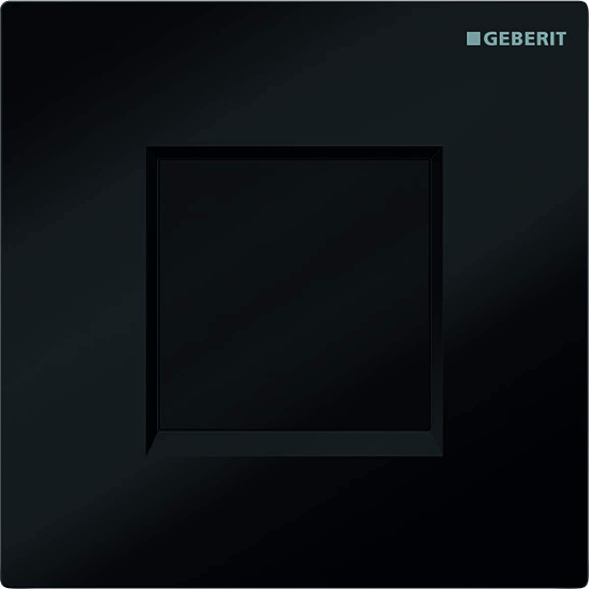 Geberit Sigma30 Urinal Flush Battery Black/Bright Chrome/Black - Flush Bathrooms
