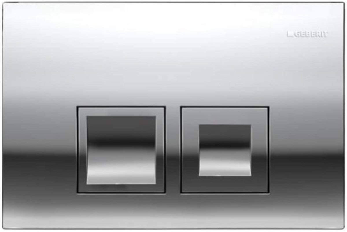 Geberit DELTA50 Gloss Chrome Dual Flush Plate Delta 50 UP100 Concealed Cisterns