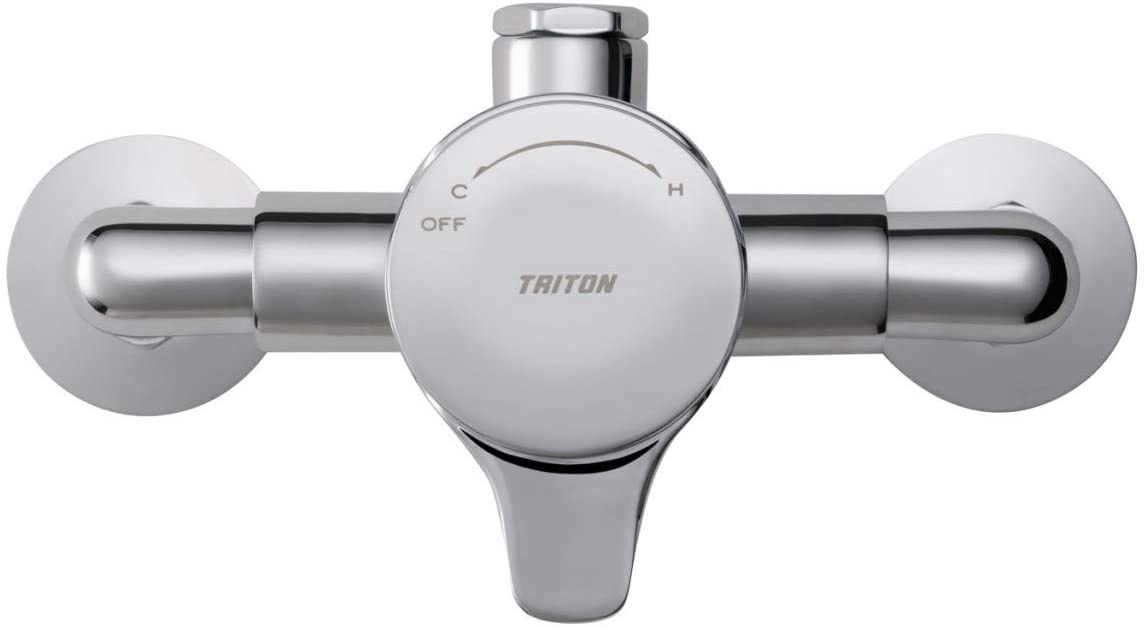 Triton Dene Mini Mixer Shower Sequential Thermostatic Exposed Chrome + Riser Kit