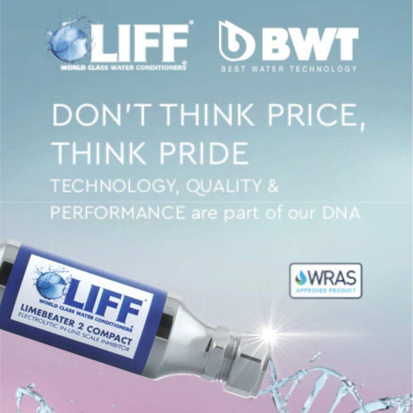 BWT LBC215V2 LIFF LIMEBEATER Compression Electrolytic Scale Conditioner, Chrome Finish