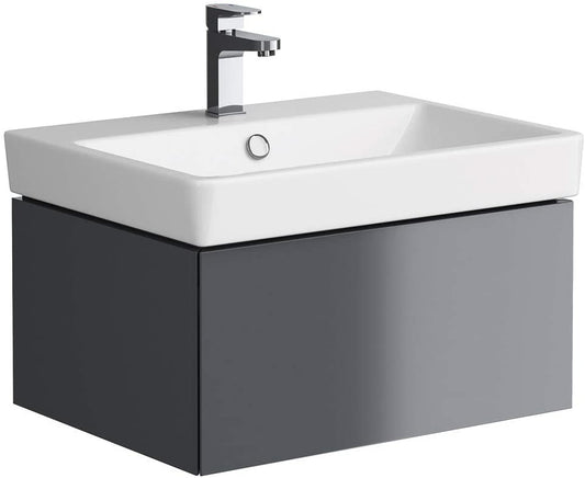 Synergy Berg 600mm 1 Tap Hole Basin & Click Clack Waste