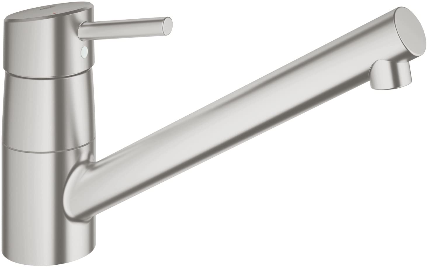 GROHE Concetto Kitchen Tap (Low Spout, 140 Degree Swivel Range and Supersteel)