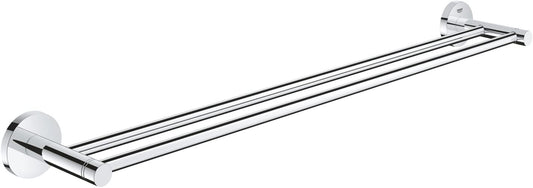 GROHE Essentials Double Towel Bar, 449 mm, Starlight Chrome Finish