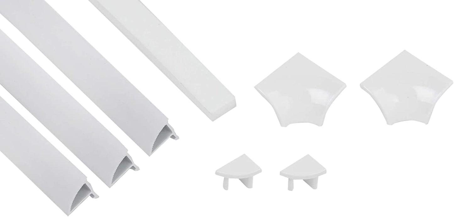 Croydex Universal Seal Trim Kit, Fabric, White, 54.4x23.6x6.4 cm