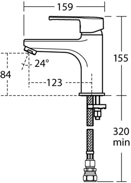 Ideal Standard B2137AA Calista Single Lever Bath Filler, Chrome