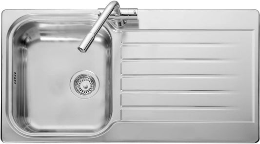Leisure Seattle SE9501 Top-Mounted Sink Rectangular Stainless Steel ‰ÛÒ Sink (Top-Mounted Sink, Rectangular, Stainless Steel, Stainless Steel, 1 Bowls, Rectangular)