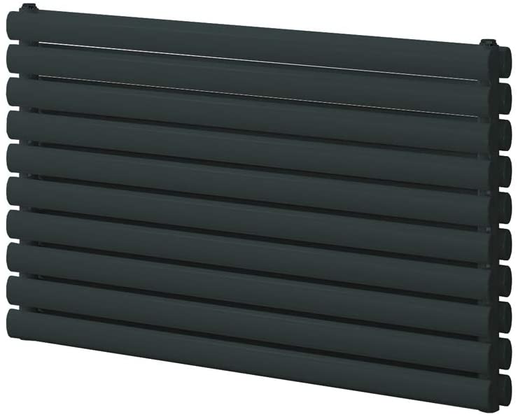 Reina Roda Anthracite Horizontal Designer Radiators 590mm x 1000mm Single Panel Central Heating