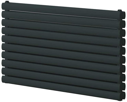 Reina Roda Anthracite Horizontal Designer Radiators 590mm x 1000mm Single Panel Central Heating