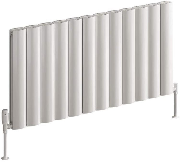 Reina Belva Aluminium Anthracite Double Panel Horizontal Designer Radiator 600mm x 828mm - Central Heating