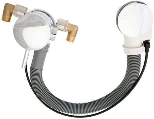 Deva PUW206 Bath Fill and Overflow Waste with Chrome Finish