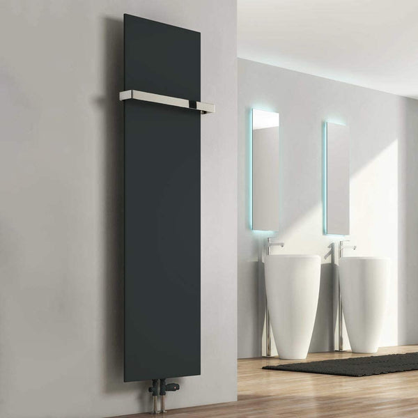 Reina Slimiline Anthracite Vertical Designer Radiators