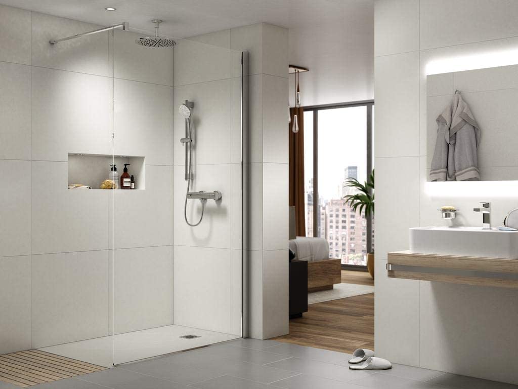Ideal Standard B1762AA Idealrain EVO Jet Diamond Shower Rod with 3 Function Hand Held 600mm Wall Pole, Chrome