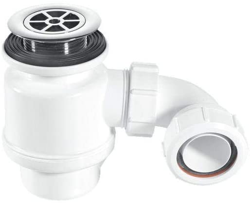McAlpine 1̴_" 50mm Seal Resealing Shower Trap - 70mm CP Brass STW4-RB