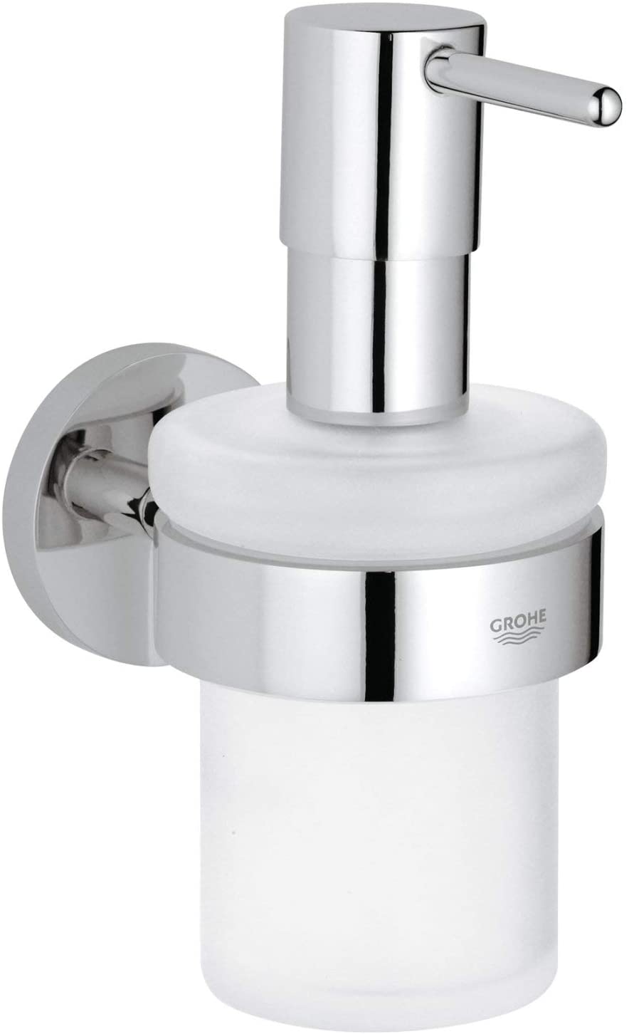 GROHE 40448001 Essentials Soap Dispenser with Silver Holder