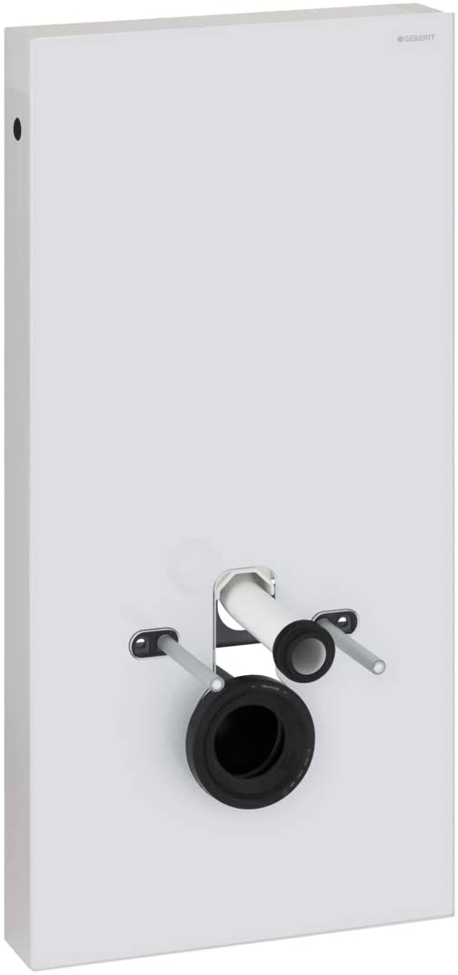 Geberit Monolith Vista Mechanism Cistern Suspended Toilet - Low Glass/White/Aluminium