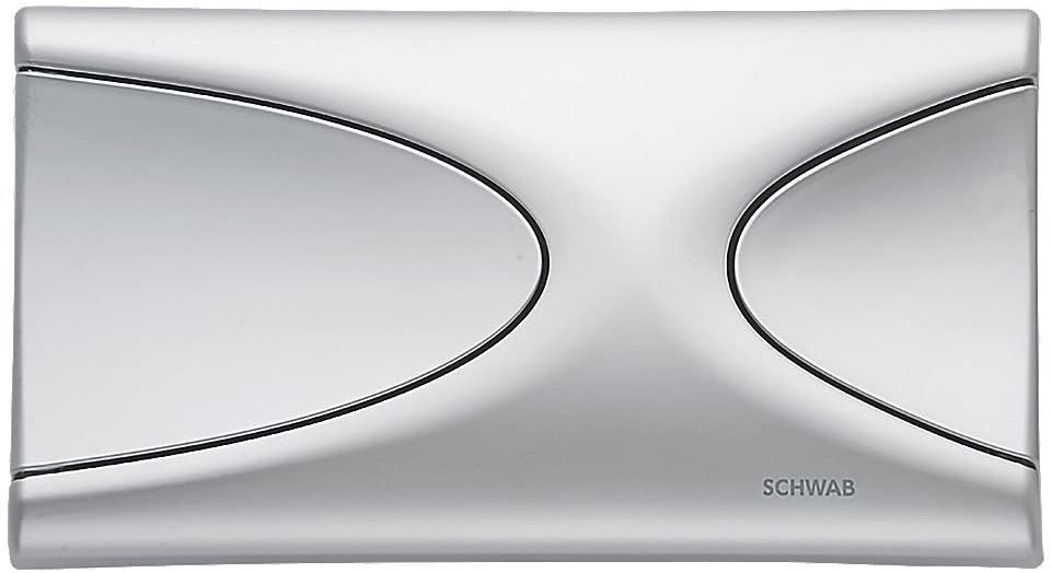Fluidmaster Schwab Targa 227726 Dual-Flush Flushing Plate Matt Chrome