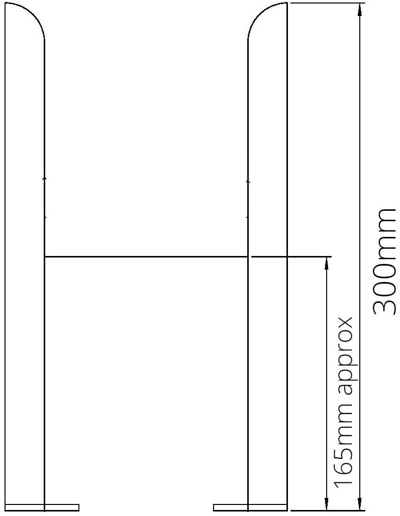 Reina Colona White Column Radiator Feet - 3 Column