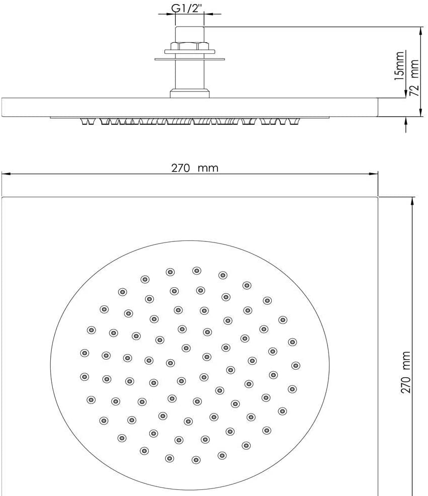 Synergy 270 x 270mm Ceiling Head