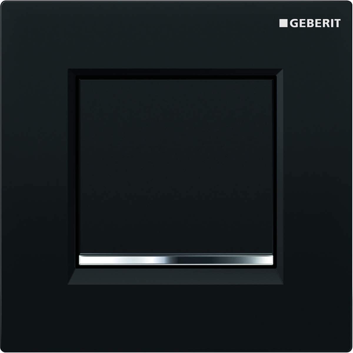 Geberit 116.017. KM. 1åÊGeberit Discharge System for Key with Download Tyre, Push Button Actuation Series 30: Black/Glossy Chrome/Black