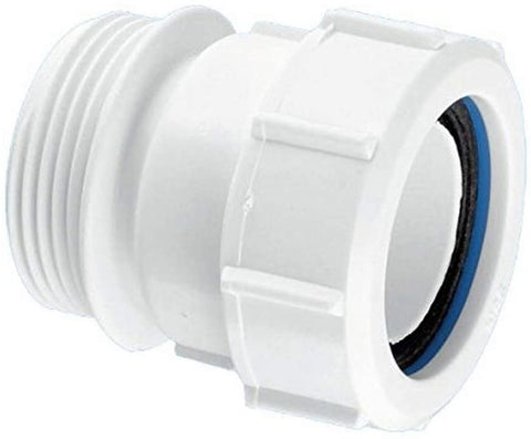 McAlpine S31M BSP Male Multi-Fit Straight Connector, White