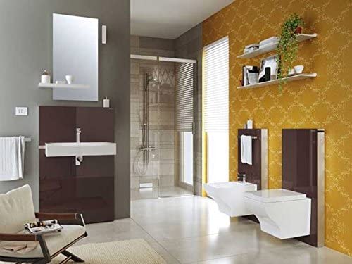 Geberit ‰ۡóÁÌÎ̝ÌÎ̥ Geberit Monolith Sanitary Module for Suspended Toilet, 101 cm: Umbra Glass (131.021.SQ.5)