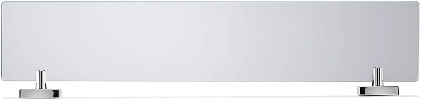 Croydex Flexi-Fix Chester Glass Shelf, 54 x 617 x 134mm